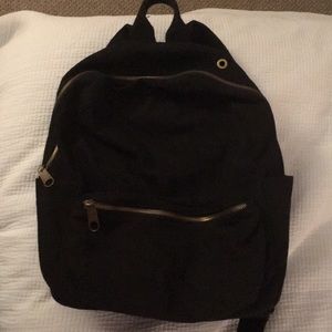 Black cloth urban outfitters backpack